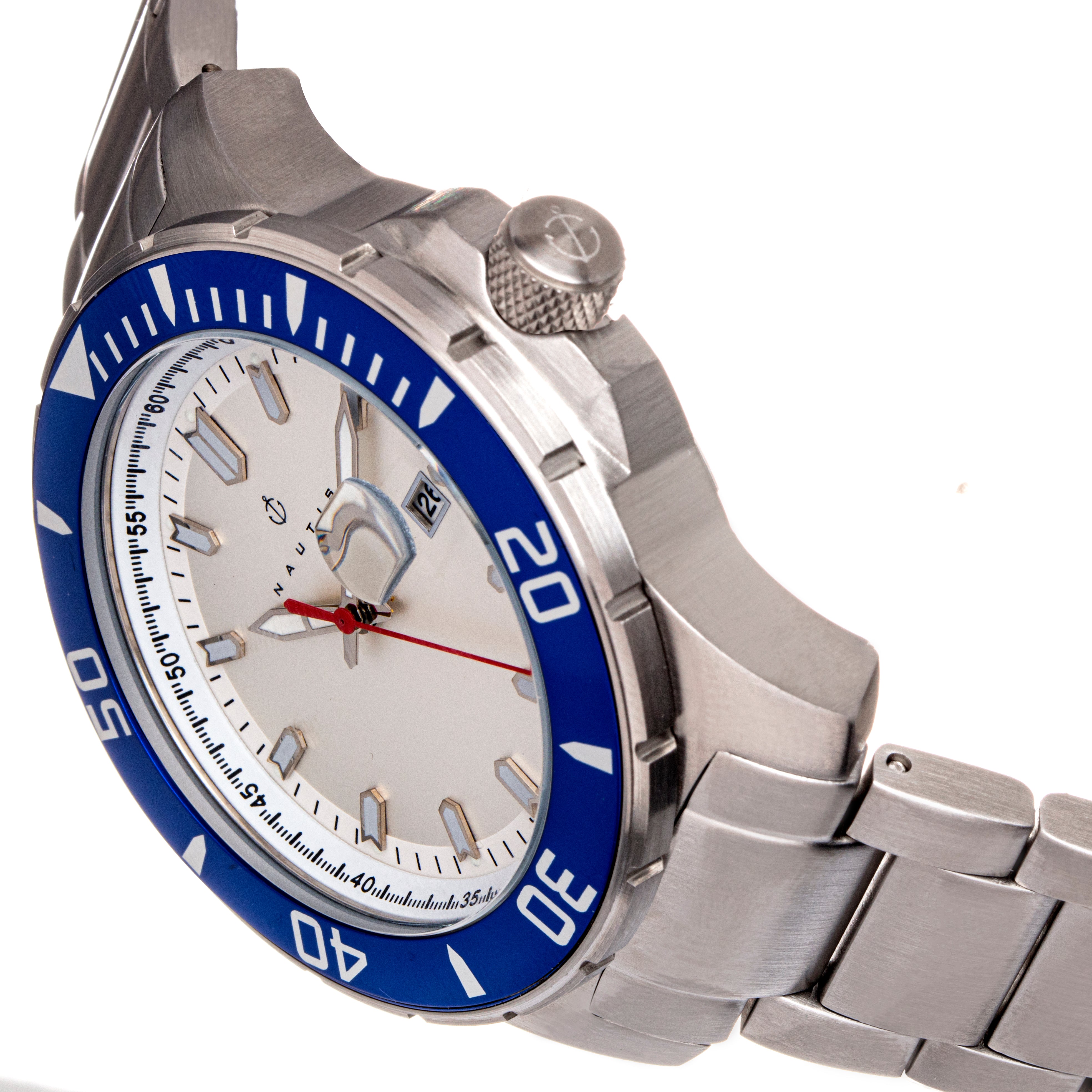 Nautis Admiralty Pro 200 Bracelet Watch w/Date - Blue/White  - GL2008-D