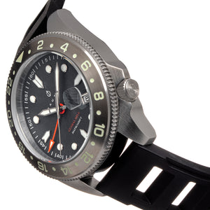 Nautis Global Dive Rubber-Strap Watch w/Date - Grey - 18093R-B