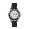 Nautis Dive Pro 200 Leather-Band Watch w/Date - Black/White