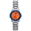 Nautis Cortez Automatic Bracelet Watch w/Date - Gray - Orange/Navy
