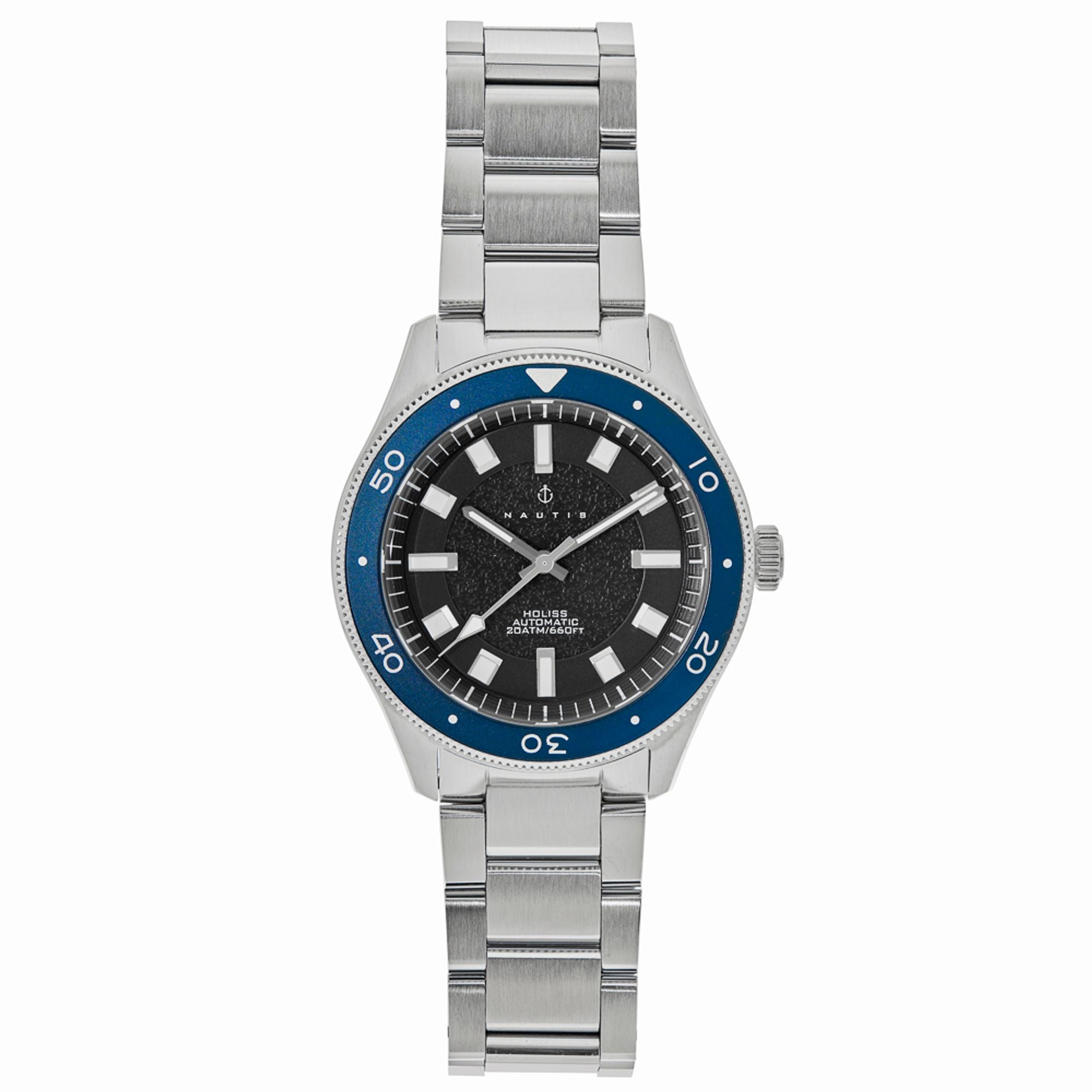 Nautis Holiss Automatic Watch - Silver/Blue - NAUN103-2