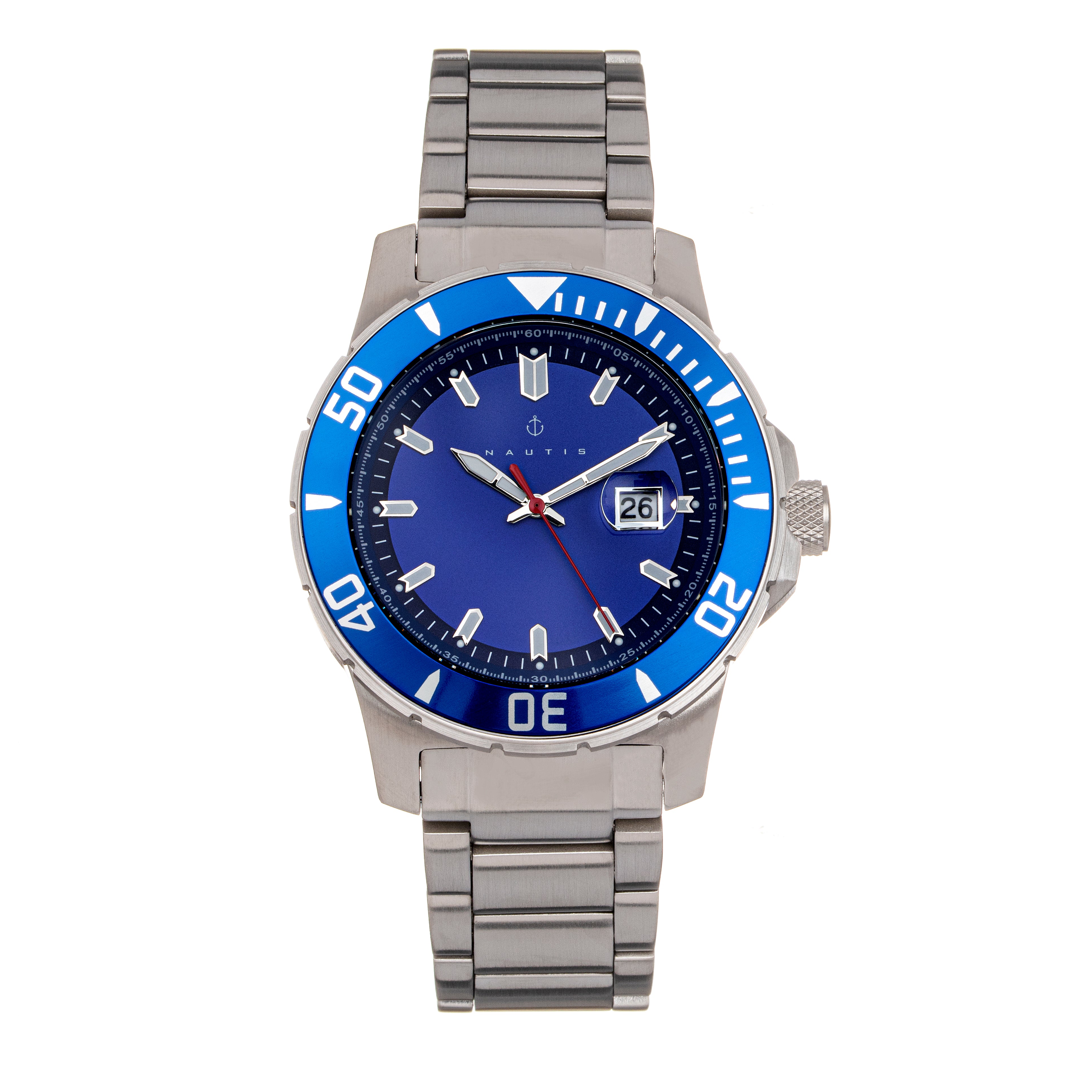Nautis Admiralty Pro 200 Bracelet Watch w/Date - Blue  - GL2008-E