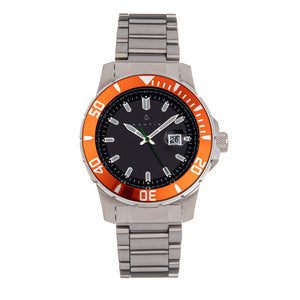 Nautis Admiralty Pro 200 Bracelet Watch w/Date - Orange/Black  - GL2008-H