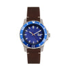 Nautis Dive Pro 200 Leather-Band Watch w/Date - Blue